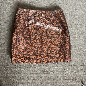 RW&CO metallic copper short skirt